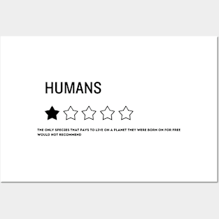 funny quote about humans Posters and Art